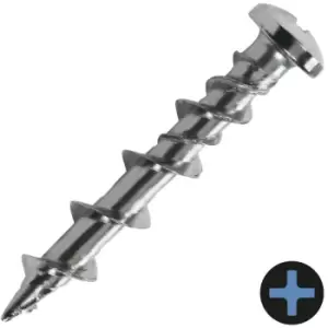 Image of DEWALT - 32mm Pan Head Screw Anchor Chrome - Pack of 100 - Chrome