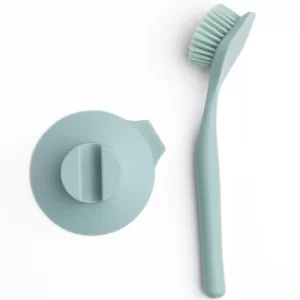 Image of Brabantia Dish Brush With Suction Cup Holder Mint