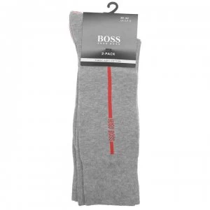 Image of Hugo Boss RS Logo Stripe Socks Grey