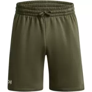 Image of Under Armour Rival Cotton Shorts - Green