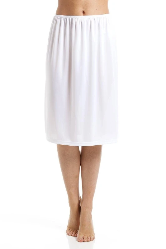 Image of Camille Classic 24'' Cling Resistant Under Skirt Half Slip White