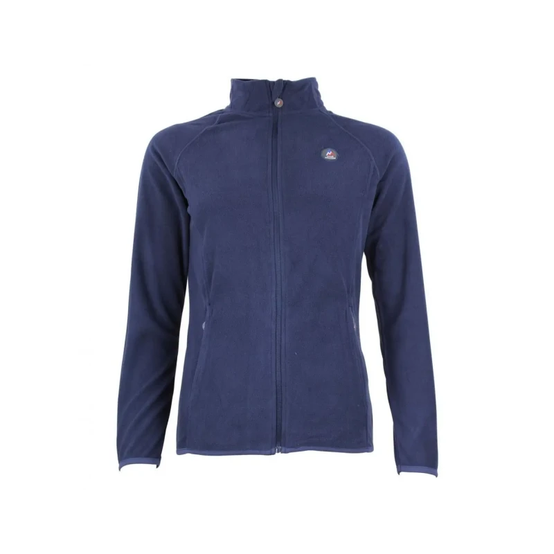 Image of Womens full-zip polyester fleece Peak Mountain Bleu Female S