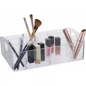 Image of 10 Compartment Clear Cosmetics Organiser - Premier Housewares