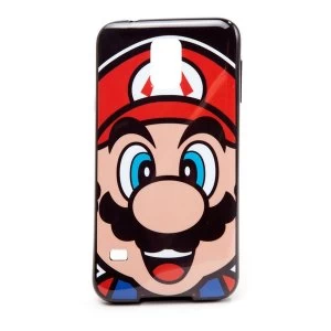 Image of Nintendo - Mario Face Samsung S5 Phone Cover