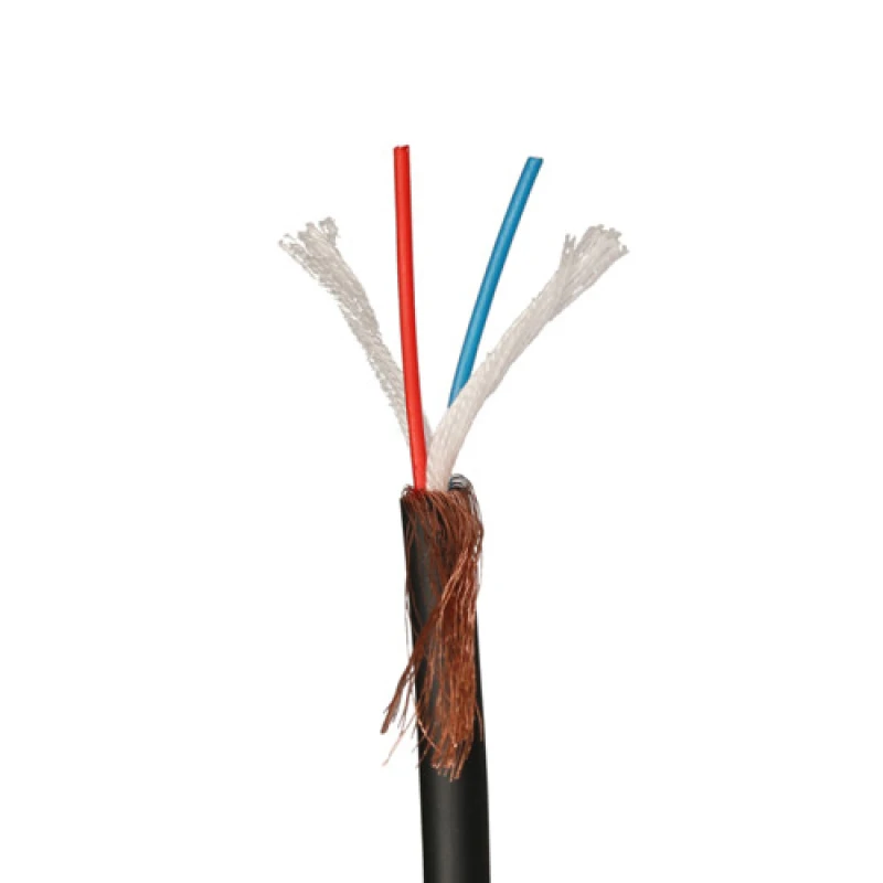 Image of Cablenet 2 Core 24AWG Flexible Microphone XLR Cable Black 200m Reel
