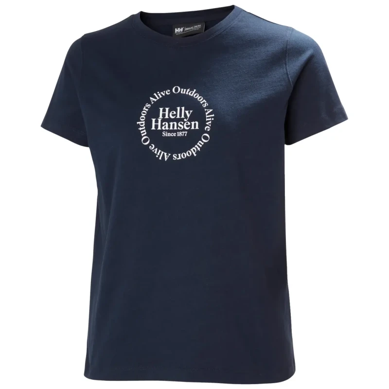 Image of Helly Hansen Womens T-Shirt Helly Hansen Core Graphic 2.0 Bleu Female XS