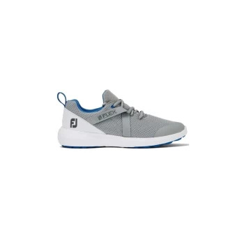 Image of Footjoy Wn Fj Flex Grey/Blue Golf Shoes - UK075M Size: UK7.5