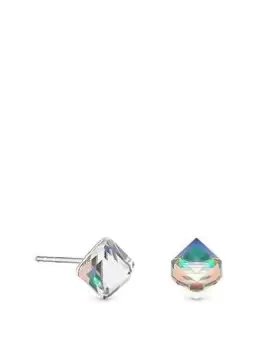 Image of Simply Silver Sterling Silver 925 Multi Coloured Cube Stud Earrings