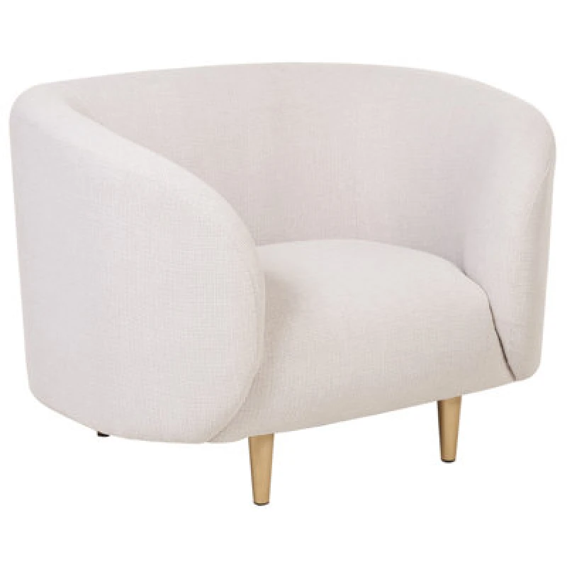 Image of Beliani Armchair Loen Fabric Light Beige