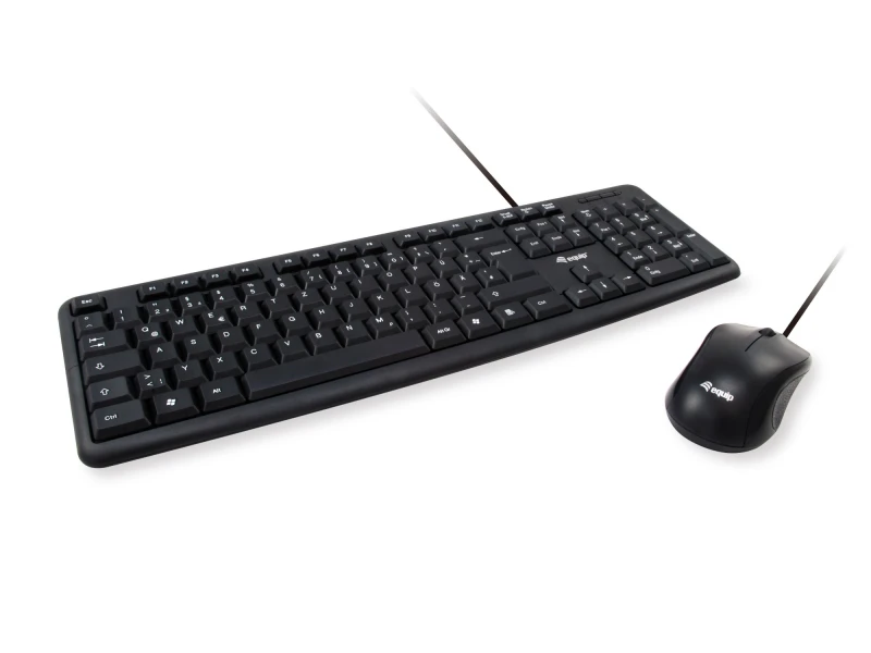 Image of Equip 245203 keyboard Mouse included Office USB QWERTY Italian Black