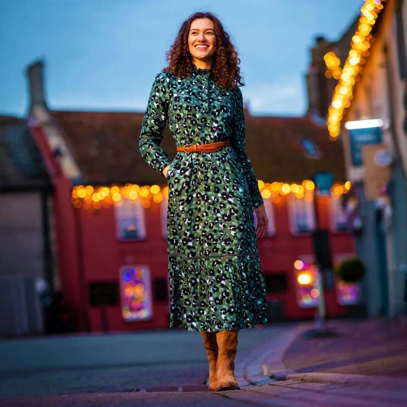 Image of Brakeburn Luna Dress Green female UK 16