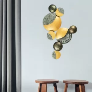 Image of Luminescence Multicolor Decorative Metal Wall Accessory