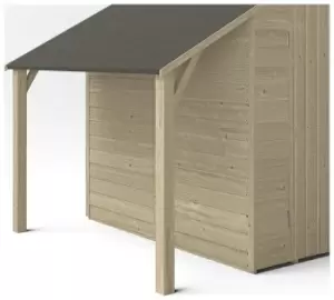 Image of Forest Garden Overlap Windowless Lean to Shed Kit - 6x4