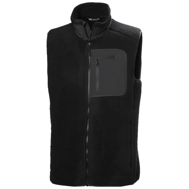 Image of Sleeveless jacket Helly Hansen Panorama Pile Block Noir Unisex XS