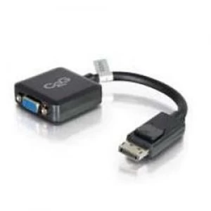 Image of C2G 20cm DisplayPort Male to VGA Female Adapter Converter Black