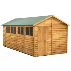 Image of Power Sheds 18 x 8ft Apex Overlap Dip Treated Shed