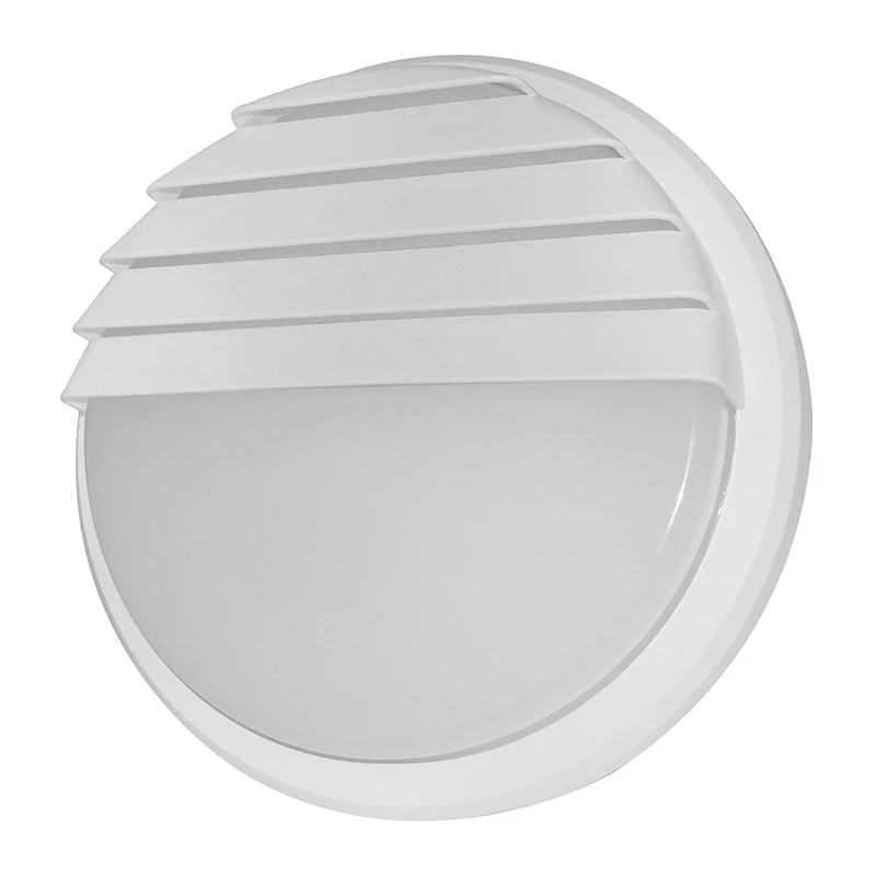 Image of Eterna 14W 4000K Circular LED Ceiling/Wall Light With Louvered Trim - White KCAS14WHLV