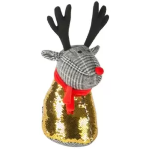 Image of Nicola Spring - Christmas Door Stop - 16 x 35cm - Reindeer