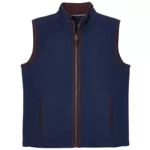 Image of Joules Mens Coxton Fleece Gilet Marine Navy Large