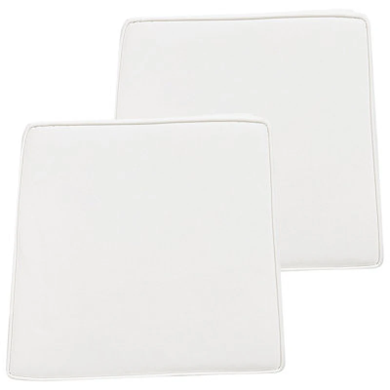 Image of Beliani Set Of 2 Garden Chair Cushions Terni 37 X 34cm Off-White