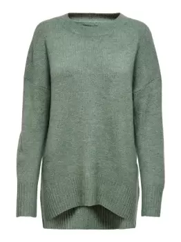 Image of ONLY Detailed Knitted Pullover Women Green
