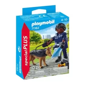 Image of Playmobil 71162 Special Plus Policeman With Dog, One Size