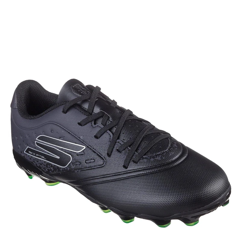 Image of Skechers Razor Juniors Firm Ground Football Boots - Black 2(35)