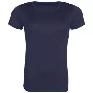 Image of Awdis Womens/Ladies Cool Recycled T-Shirt (M) (French Navy)
