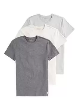 Image of Polo Ralph Lauren 3 Pack Lounge T-Shirt, Grey, Size L, Men