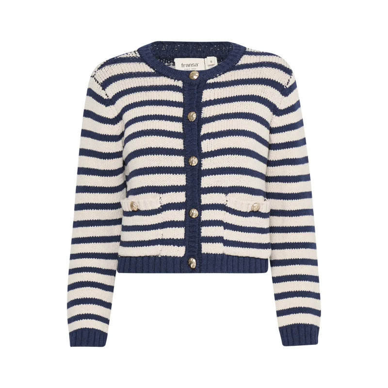 Image of fransa Womens cardigan fransa Belinda 1 Bleu Female L