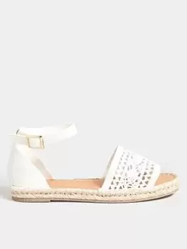 Image of Long Tall Sally Espadrille Sandal White, Size 8, Women