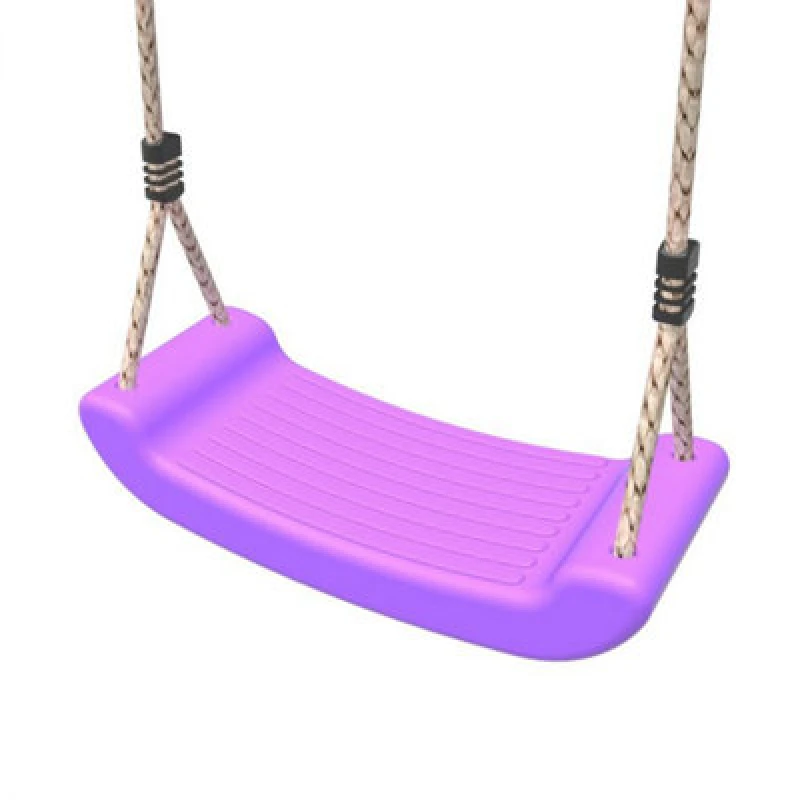 Image of Rebo Swing Seat With Adjustable Ropes - Purple