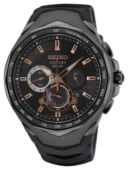Image of Seiko SSC811P9 Coutura Solar Black Dial Black Watch