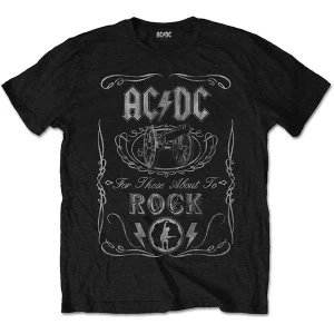 Image of AC/DC - Cannon Swig Vintage Unisex Medium T-Shirt - Black