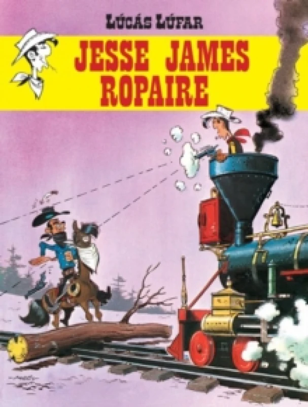 Image of Lucas Lufar: Jesse James, Ropaire (Lucky Luke in Irish) Paperback