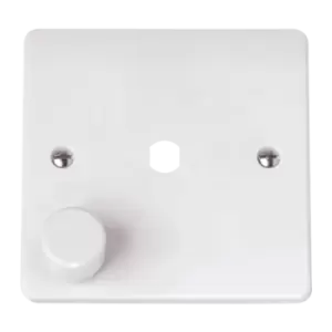 Image of Click Scolmore MiniGrid Mode 1 Gang Single Dimmer Plate & Knob White - CMA145PL