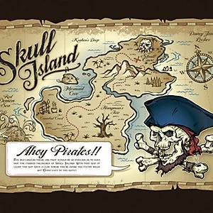 Image of ohpopsi Treasure Map Wall Mural Multi 19.6m XL