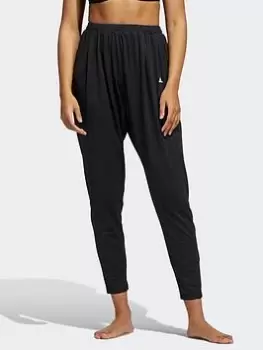 Image of adidas Yoga Joggers, White, Size S, Women