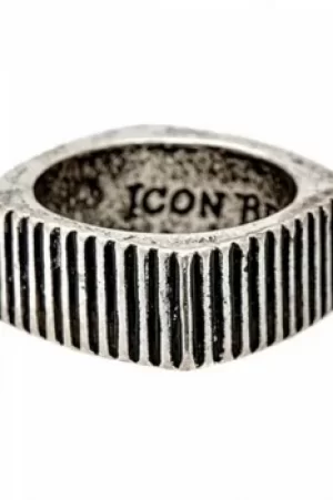 Image of Icon Brand Jewellery Time Squared Ring JEWEL P1062-R-SIL-MED