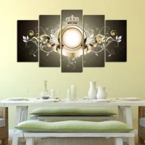 Image of 5PMDF-8 Multicolor Decorative MDF Painting (5 Pieces)