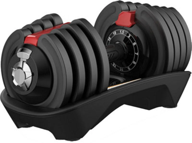 Image of Centurion Supports Strongology Element18 Home Fitness Black And Red Adjustable Smart Dumbbell From 1.5Kg Up To 18Kg Training Weights