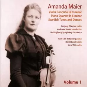Image of Amanda Maier Violin Concerto in D Minor/ - Volume 1 by Amanda Maier CD Album