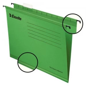 Image of Esselte Classic Suspension File A4 Green (PK25)