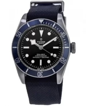 Image of Tudor Black Bay 41 Black Dial Blue Fabric Strap Mens Watch M79230B-0006 M79230B-0006