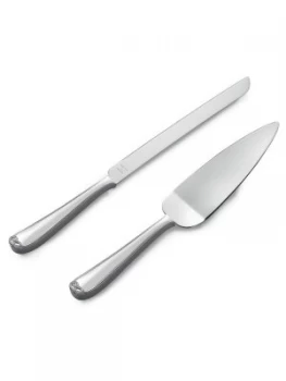 Image of Wedgwood Vera Wang Infinity cake knife and server