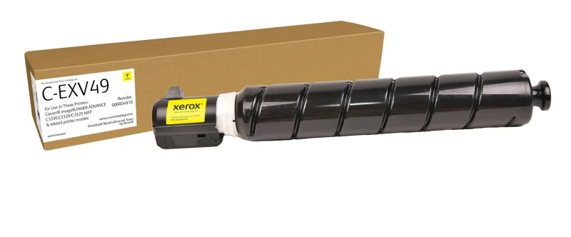Image of Xerox Everyday Yellow Remanufactured Toner by Xerox compatible with Canon C-EXV49 (8527B002), Standard capacity 006R04910