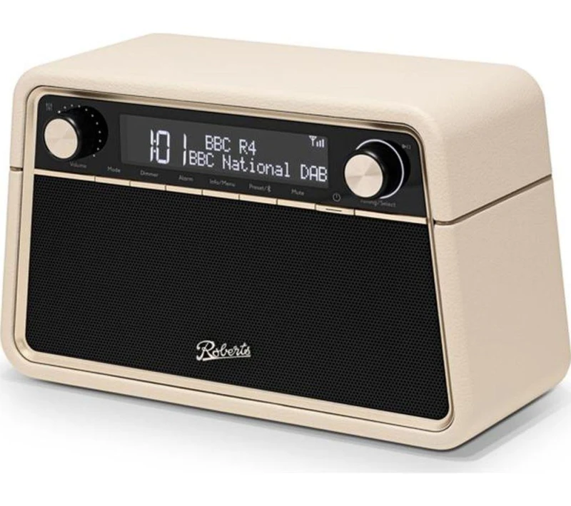 Image of ROBERTS Reva DAB Retro Bluetooth Radio - Pastel Cream,Black 5038301313784