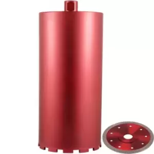 Image of VEVOR Diamond Core Drill, 8"/203mm Diameter Core Drill Bit, 14"/355mm Concrete Core Drill Bit, 5/8"-11 Thread Core Bit, Dry/Wet Drill Core Bits w/a Bl