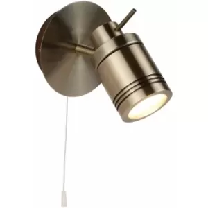 Image of Samson wall lamp, antique brass, 1 bulb