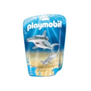 Image of Playmobil Family Fun Hammerhead Shark with Baby (9065)